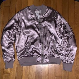 Lilac bomber jacket